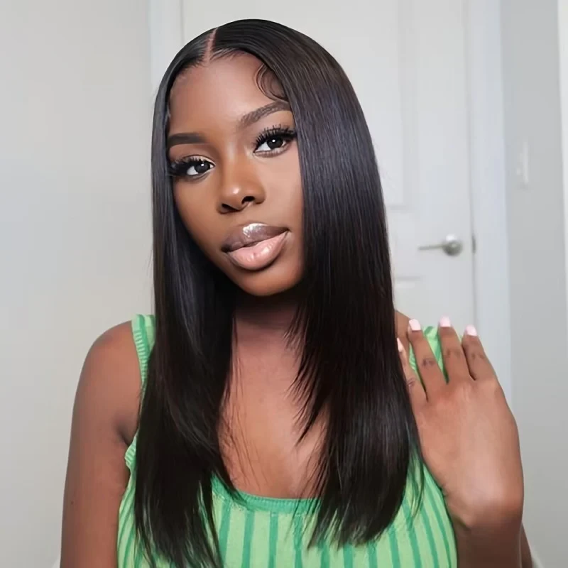 Layered Cut Straight 6x4 Wear Go Wig